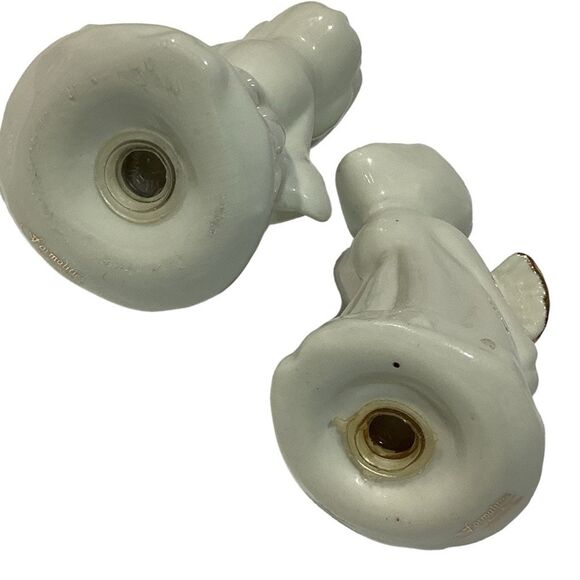 Formalities by Baum Bros. Vintage Kissing Angels Ceramic Salt and Pepper Shakers - Picture 9 of 10